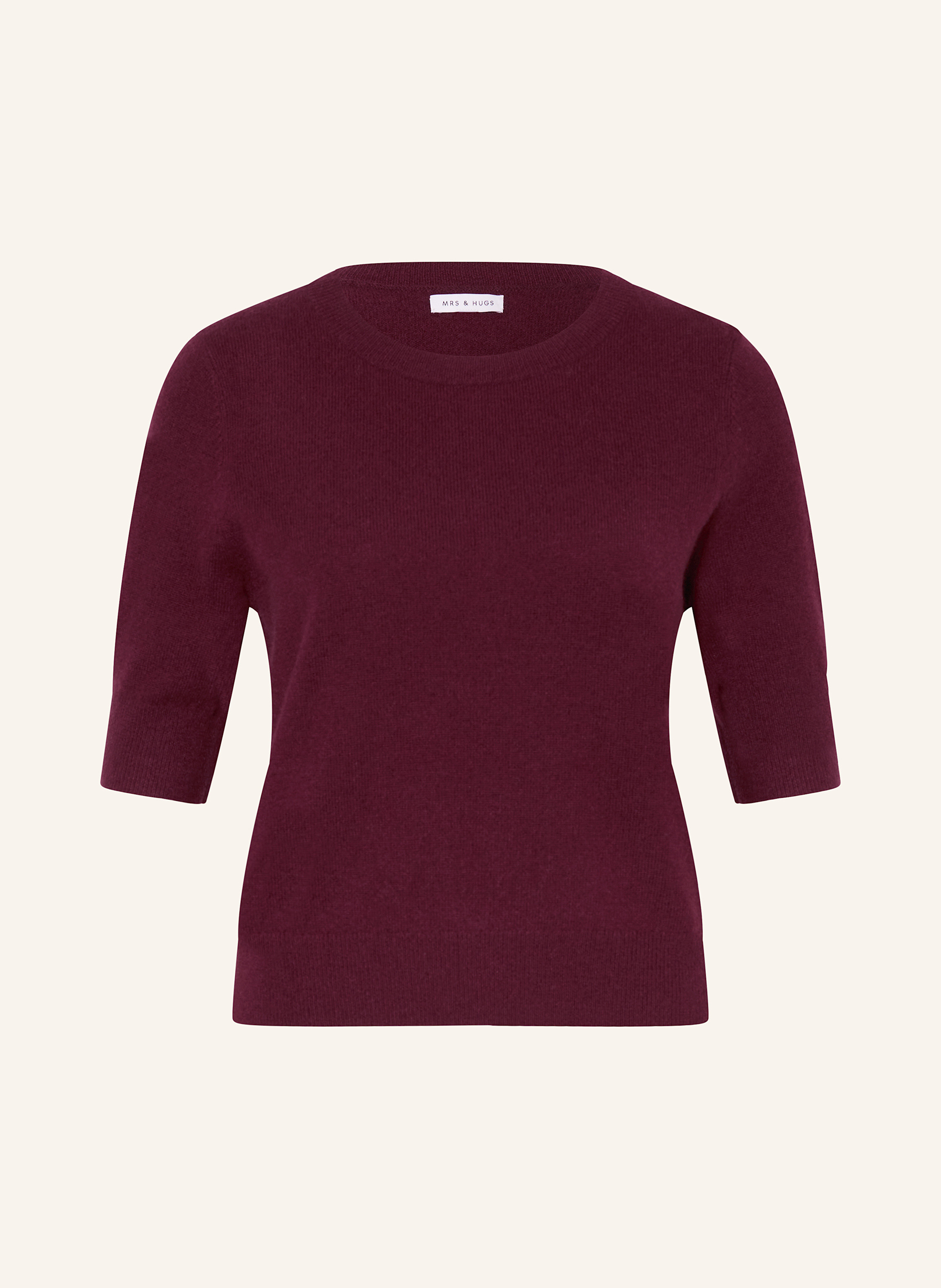 MRS & HUGS Strickshirt aus Cashmere in dunkelrot | Breuninger (DACH)