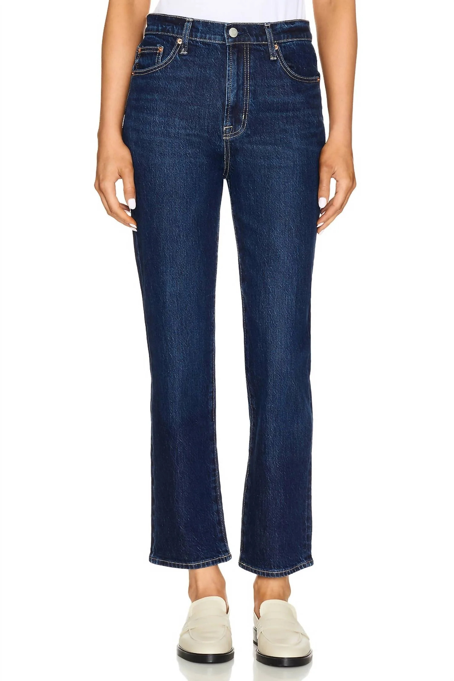 Women's Focus Straight Leg Jeans In Denim | Shop Simon