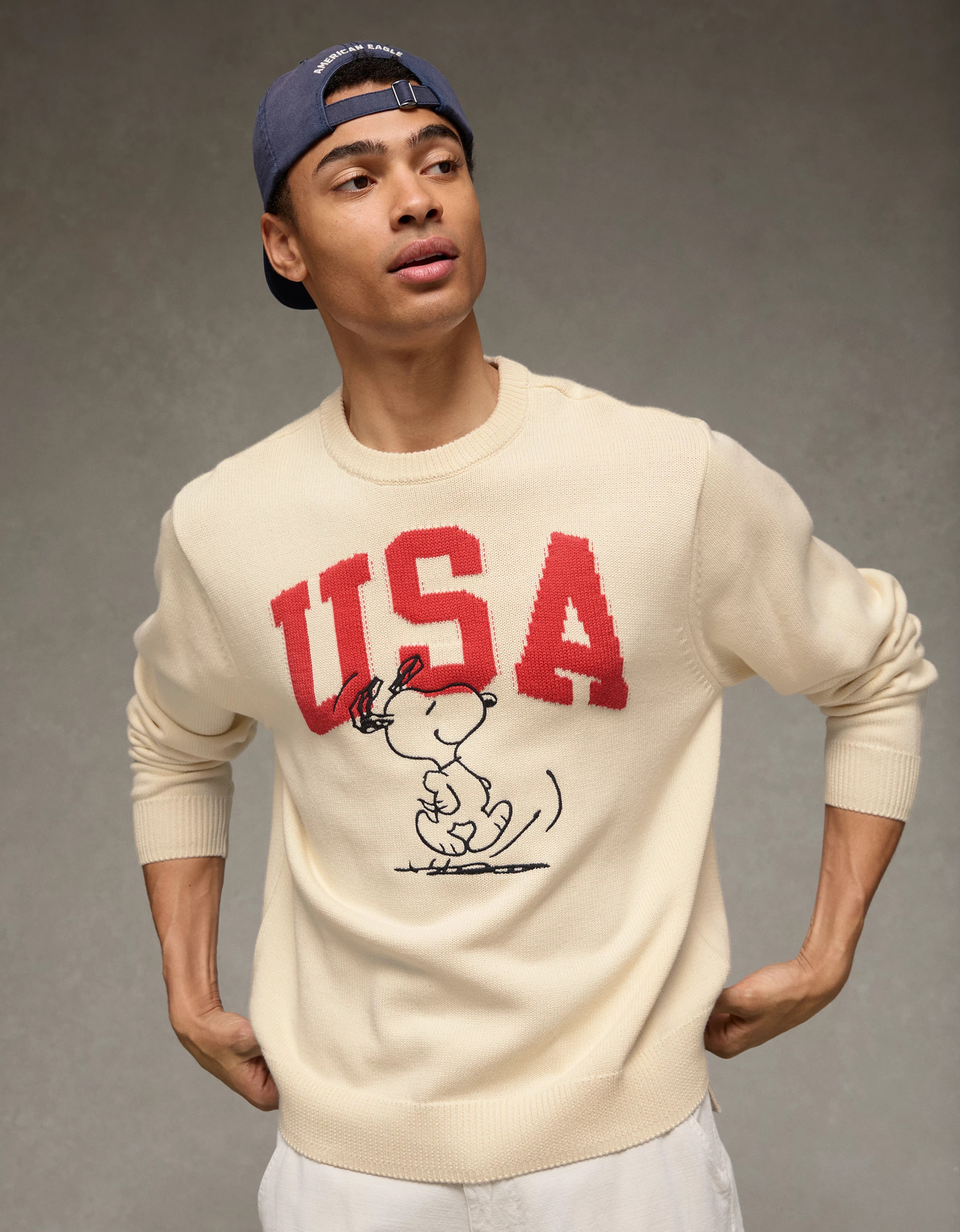 AE Snoopy Graphic Sweater | American Eagle Outfitters (US & CA)