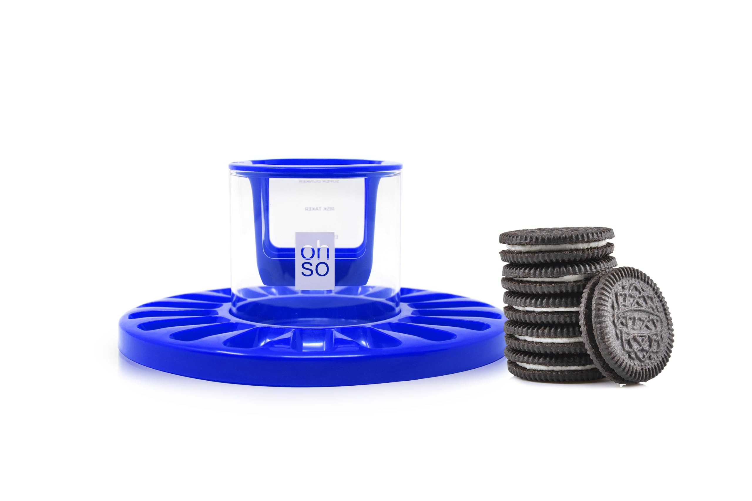 OHSO Ultimate Cookie Dunking Set - Oreo Cookie Dunker Glass, Cookie Plate Holds 18 Cookies, 4 Coo... | Amazon (US)