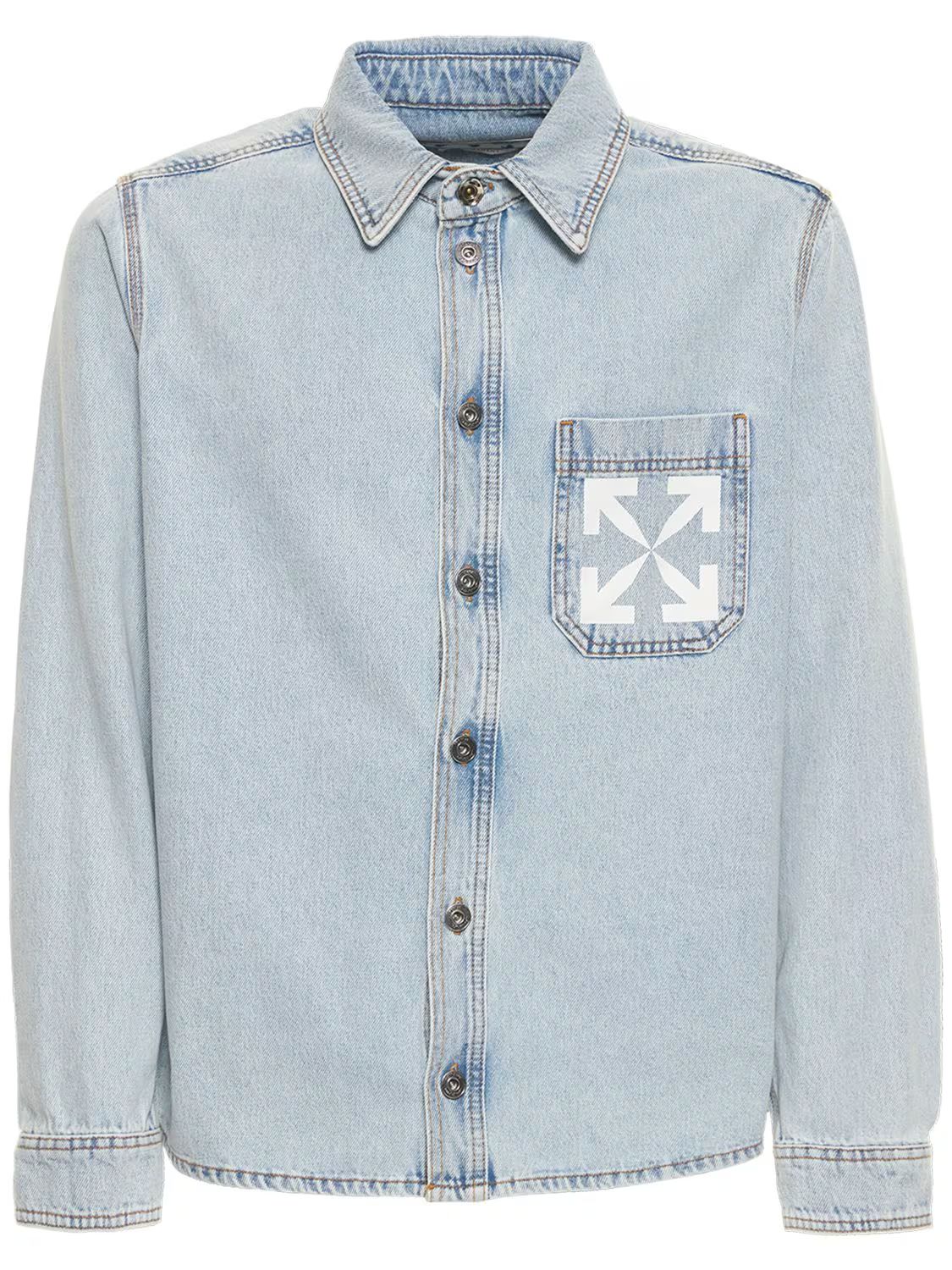 Single Arrow Cotton Denim Shirt | Luisaviaroma