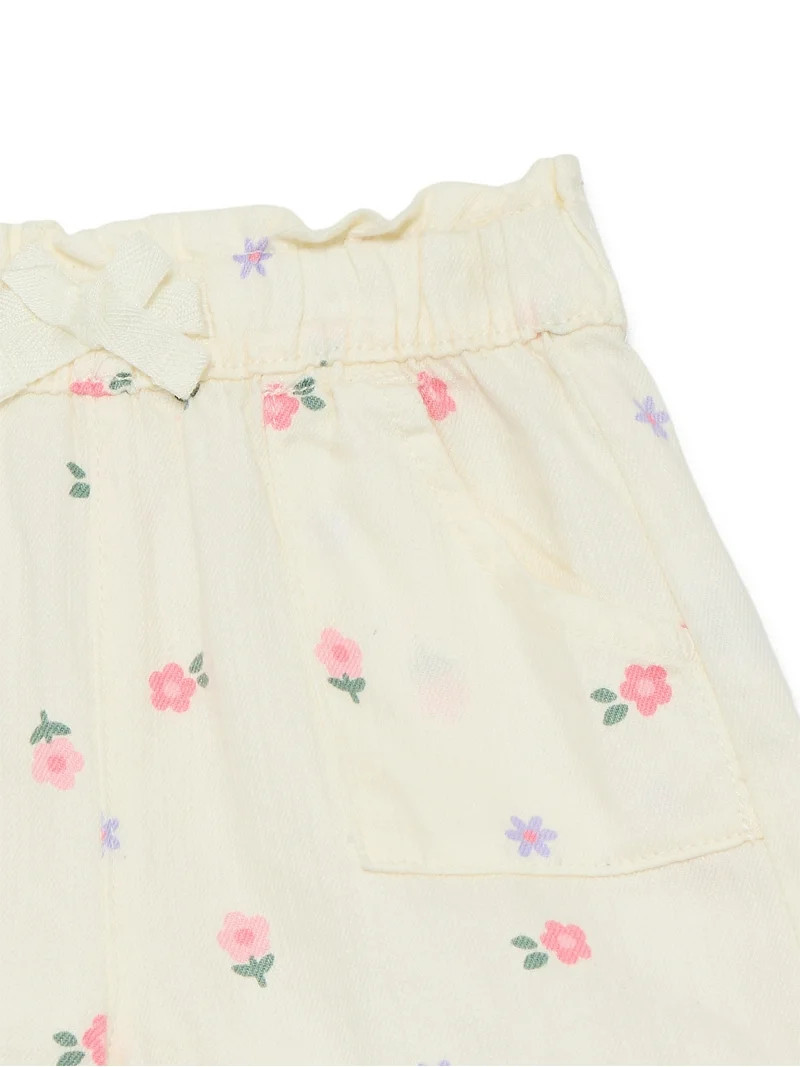 Wonder Nation Baby Girl Woven Shorts, Sizes 0-24 Months | Walmart (US)