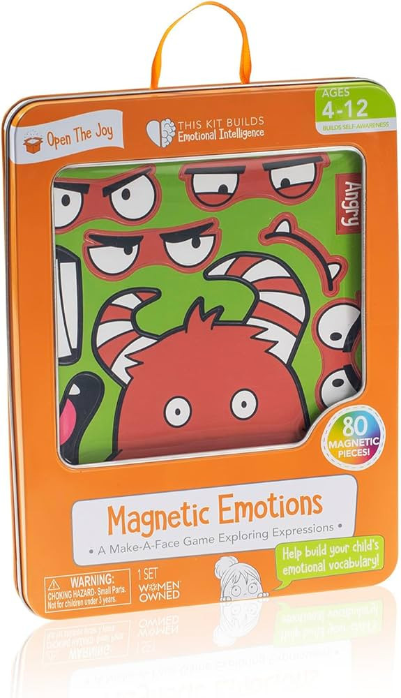 Open The Joy's Magnetic Emotions Playset: Explore, Learn, and Express Feelings with Mix and Match... | Amazon (US)