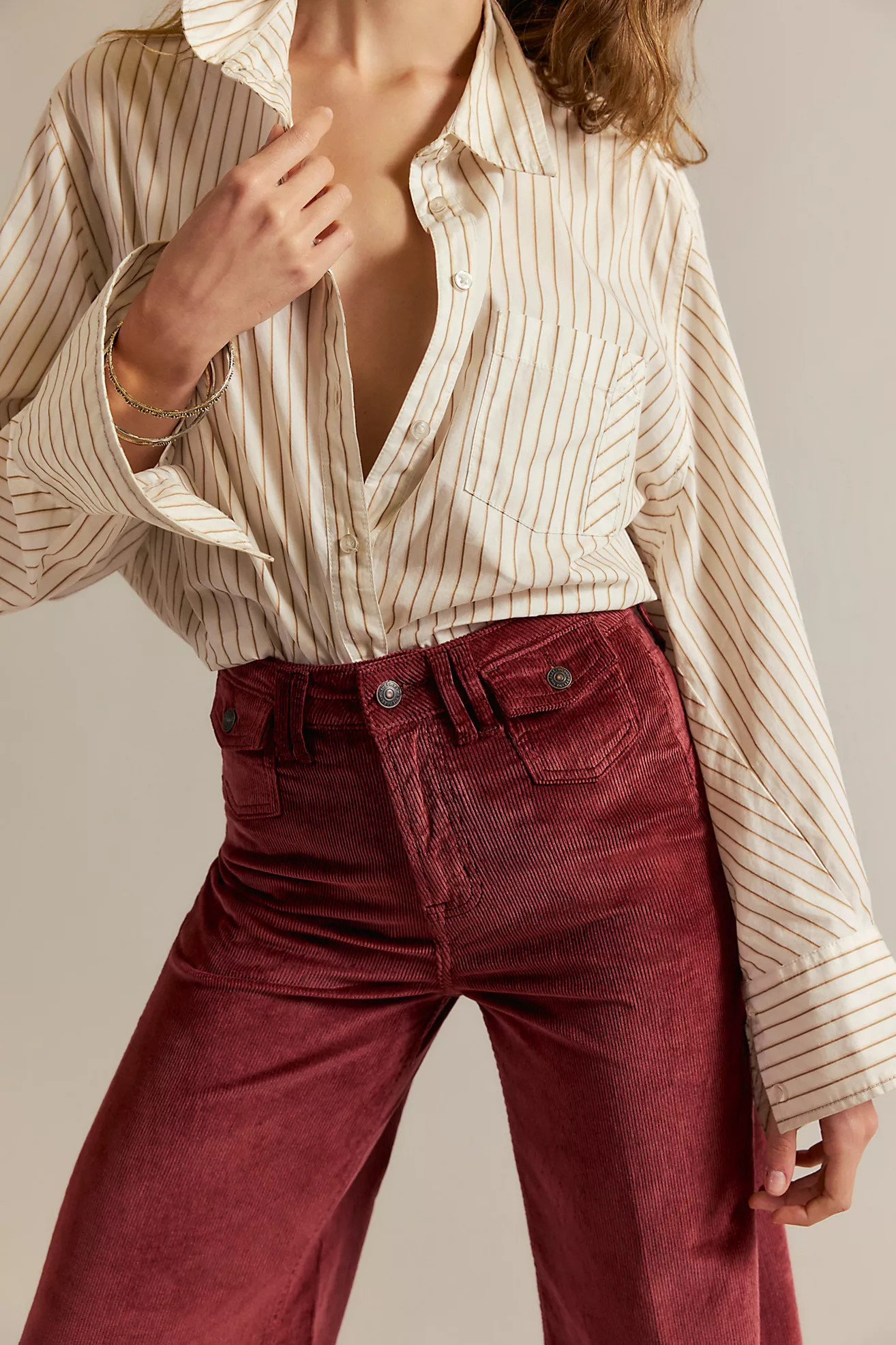 We The Free Kellee High-Rise Cord Palazzo Pants | Free People (Global - UK&FR Excluded)