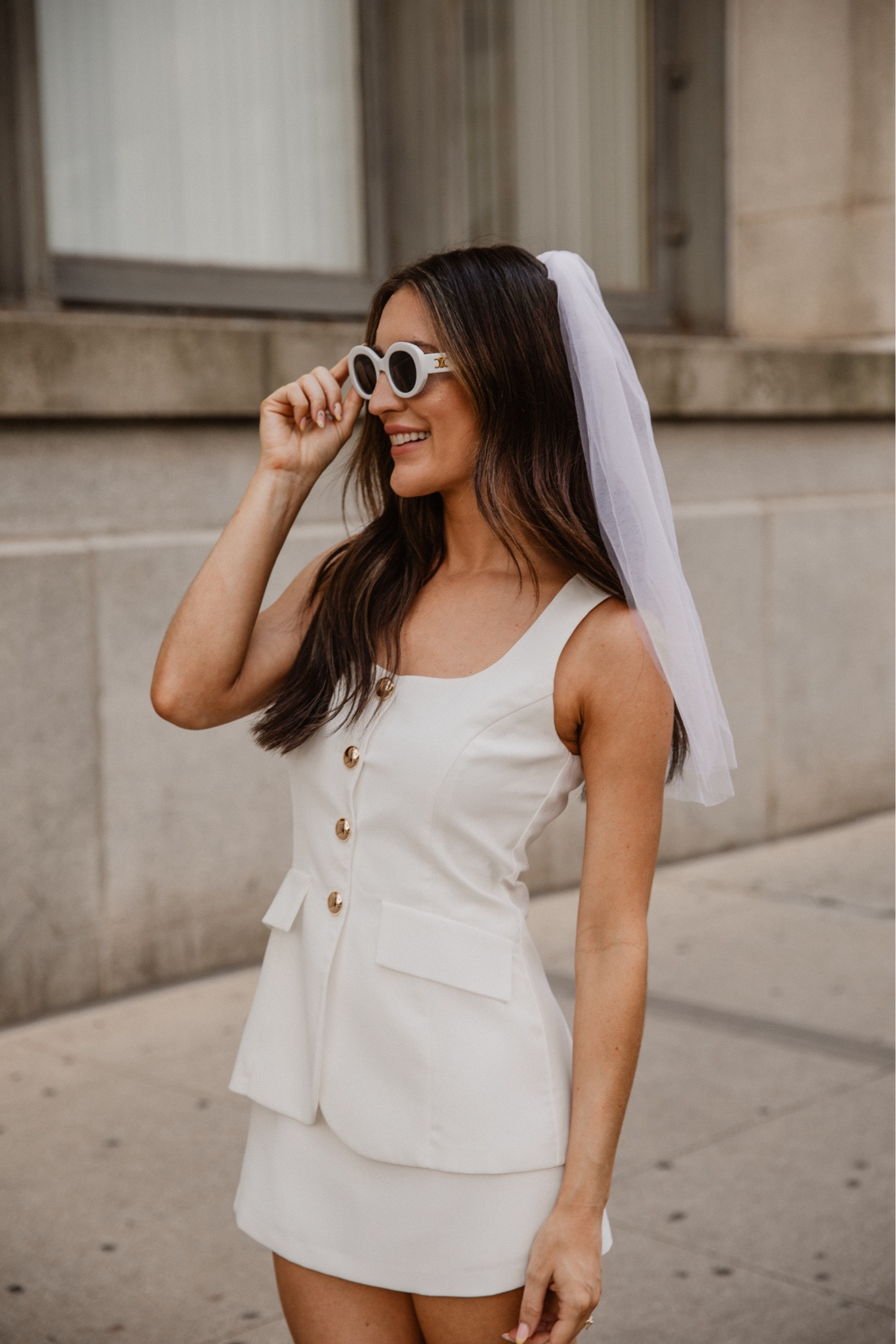 Courthouse wedding outfit! I’m wearing the Amanda Uprichard romper (looks like a two piece). I also linked a look for less that I’ve personally tried and is great quality. Size down in the look alike if in between sizes. Bride, bridal, wedding shower

#LTKWedding #LTKHalloween