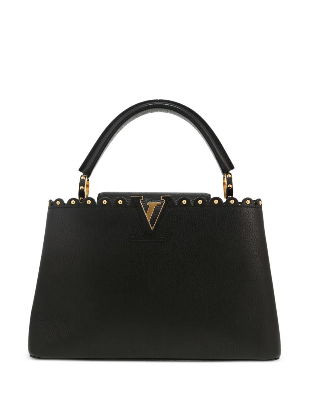 Louis Vuitton Pre-Owned 2017 medium Capucines handbag - Black | Farfetch Global