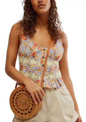 Free People Women's Kianna Lace Printed Tank Top | Belk