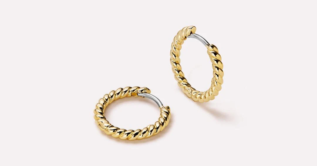 Twist Huggie Hoops | Ana Luisa