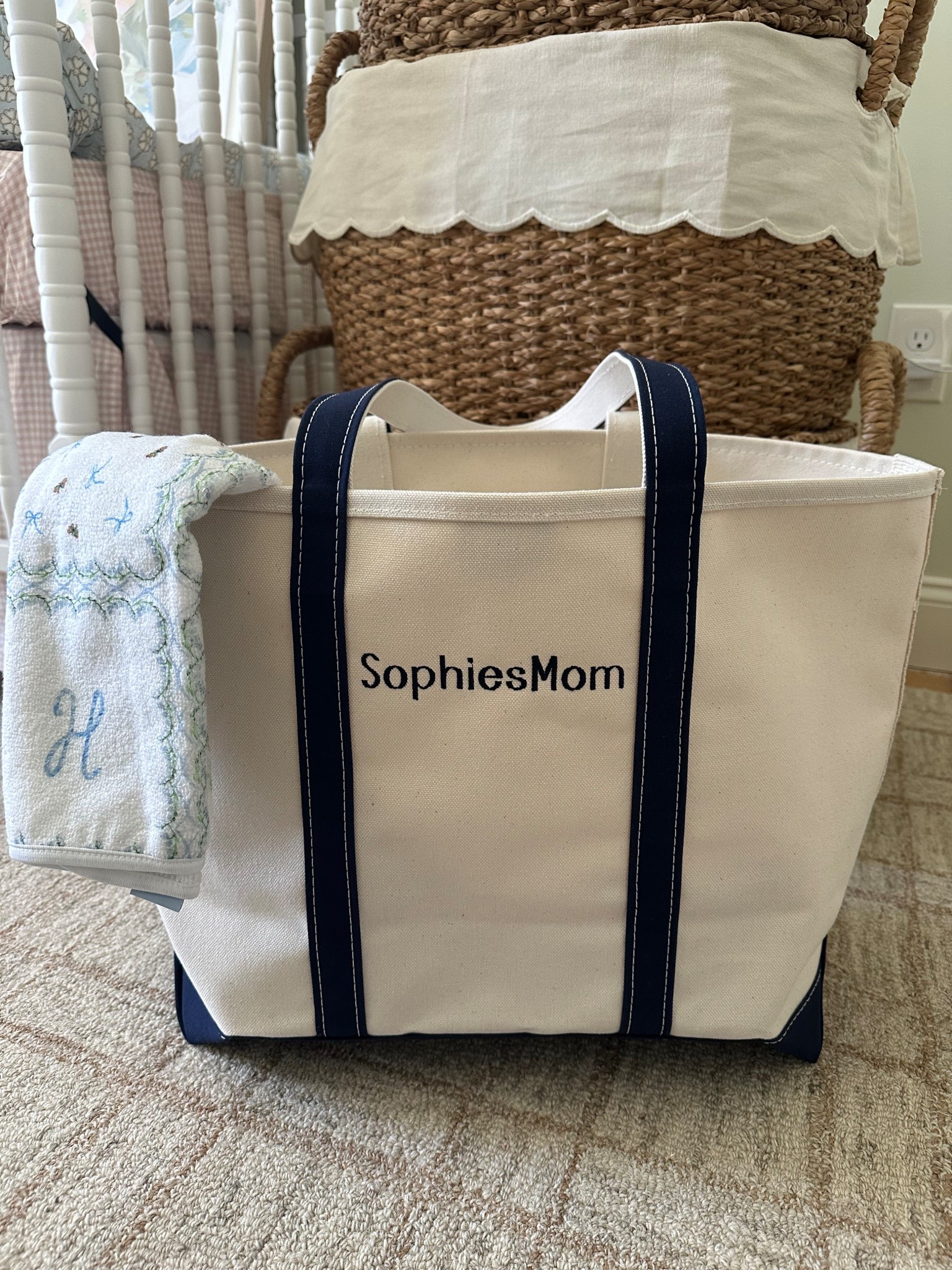 Loving my new monogrammed boat and tote!💙 
I just ordered a lands end one as well!! They are having quite the sale! 😚 

#LTKStyleTip #LTKBaby #LTKFindsUnder100