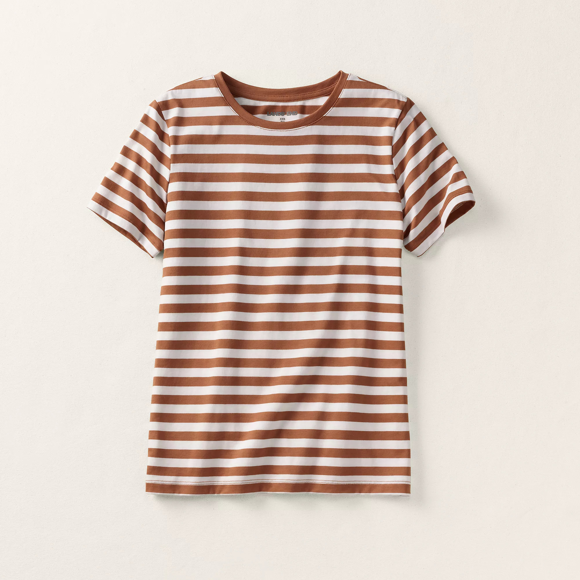 Supima Cotton Crewneck T-Shirt | Lands' End (US)