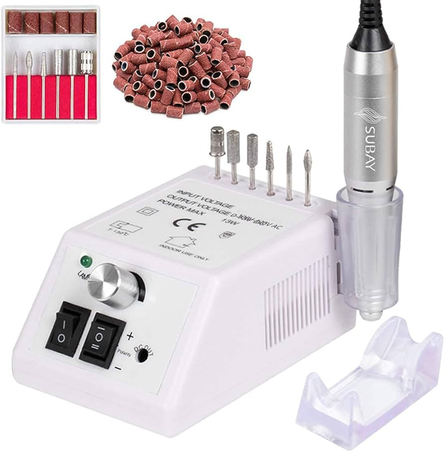 SUBAY 30,000rpm Efile Nail Drill, Electric Nail File with 106pcs Sanding Bands and Nail Drill Bit... | Amazon (US)
