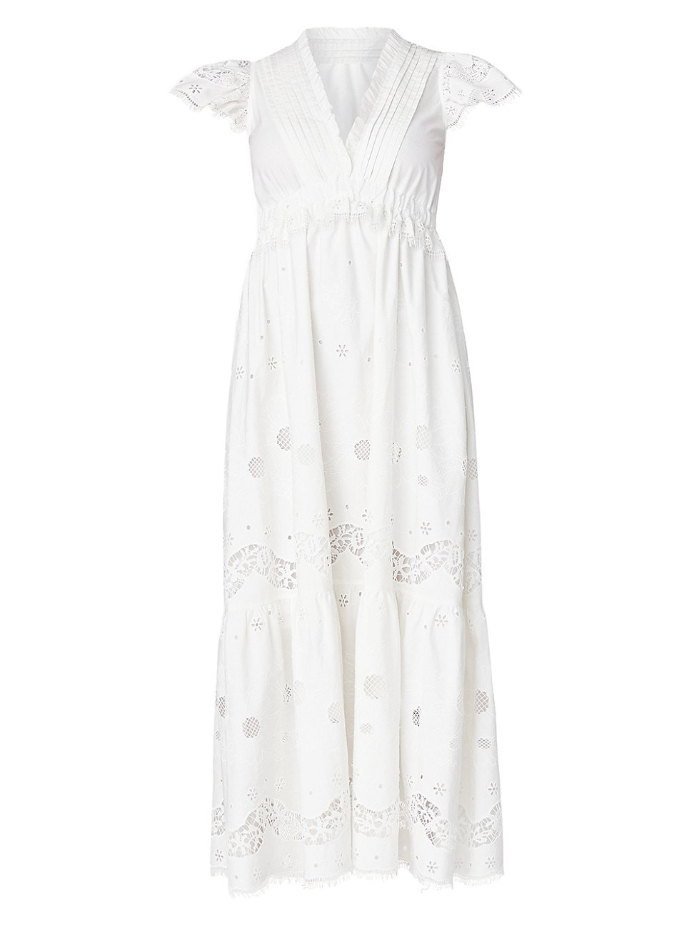 Women's Varah Cotton Eyelet Dress - Optic White - Size 6 | Saks Fifth Avenue