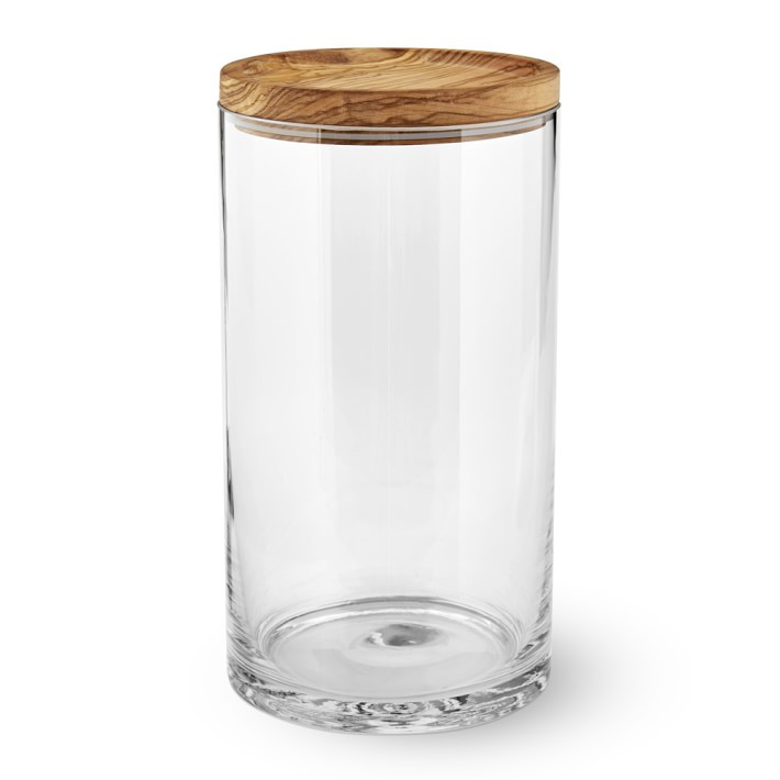 Olivewood & Glass Canister | Williams-Sonoma