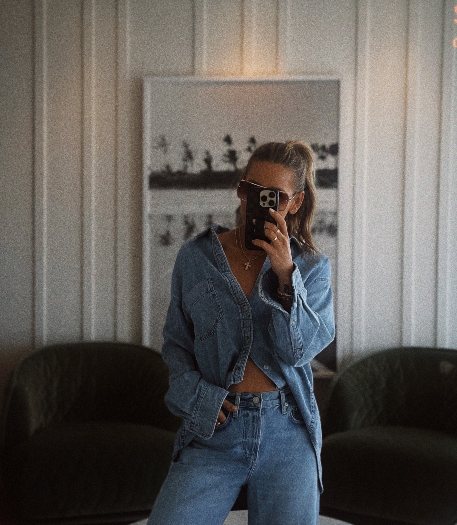 wearing a small in the top, 25 in the denim. 

#LTKSeasonal #LTKootd