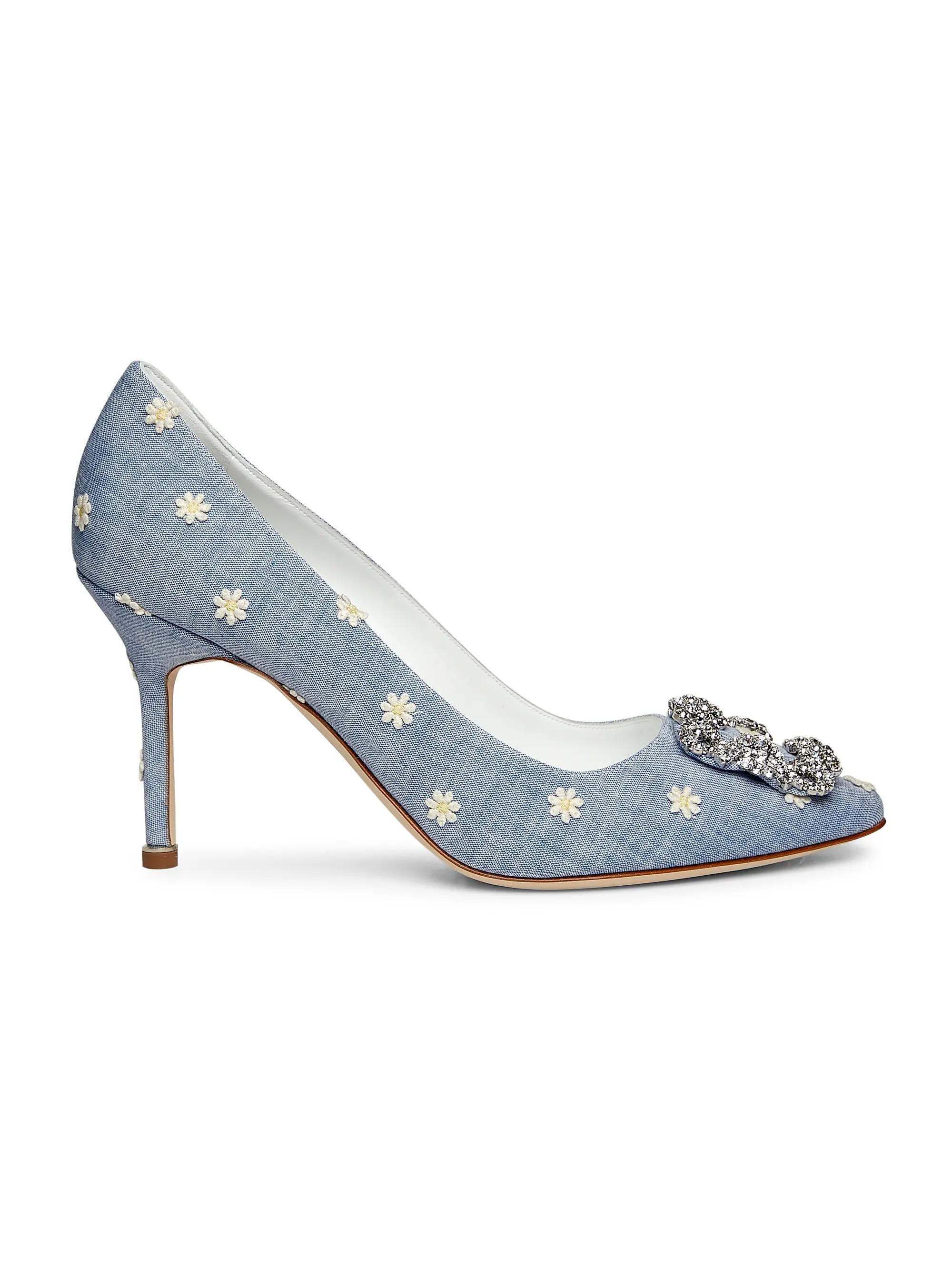 Hangisi 90MM Crystal-Embellished Pumps | Saks Fifth Avenue