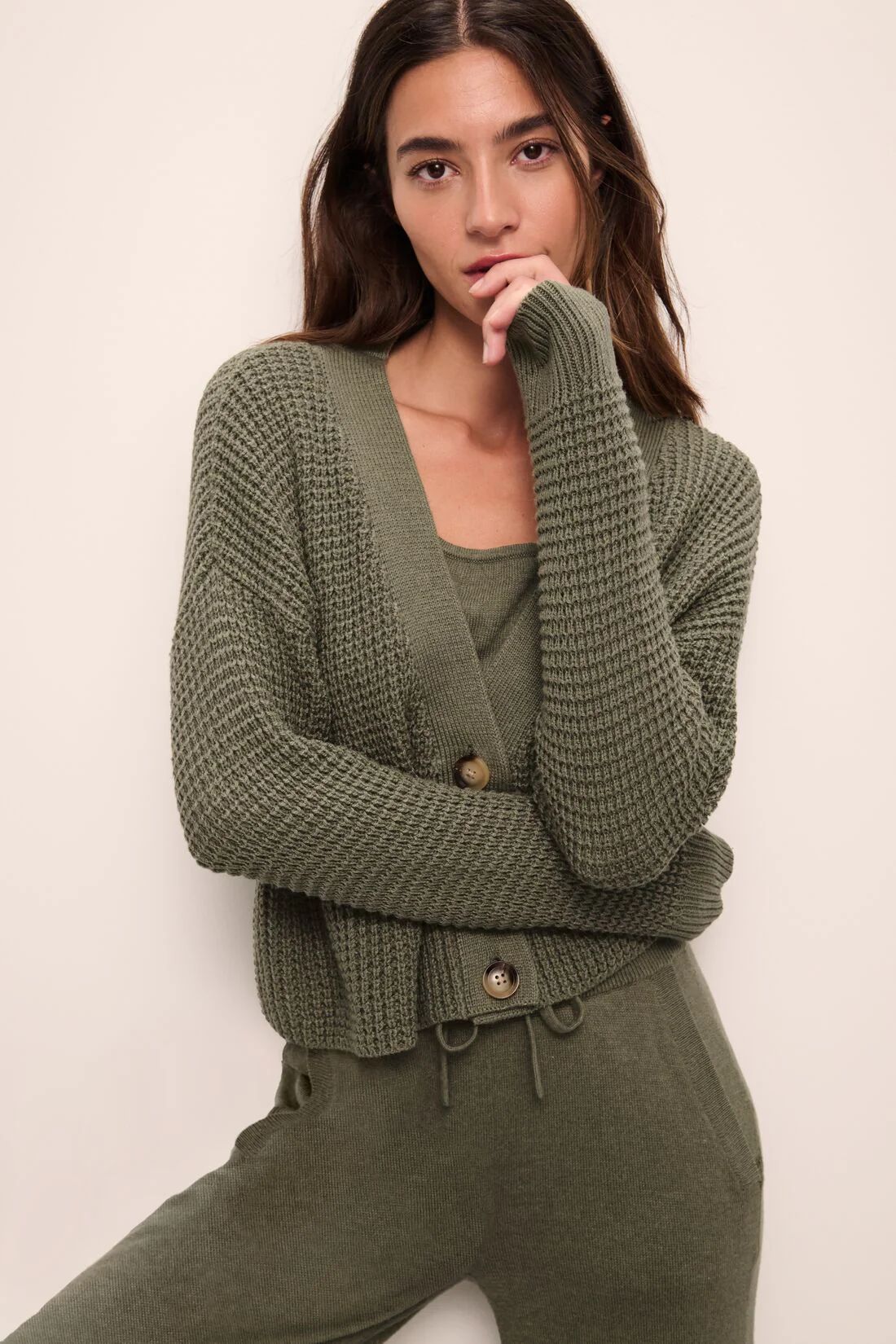 Recycled Sweater Cropped Cardigan | Eberjey