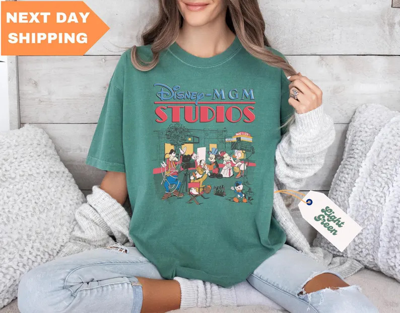 Retro Disney Comfort Colors® Shirt, Hollywood Shirt, Disney Shirt, Disneyworld Shirt, Disney Tri... | Etsy (US)