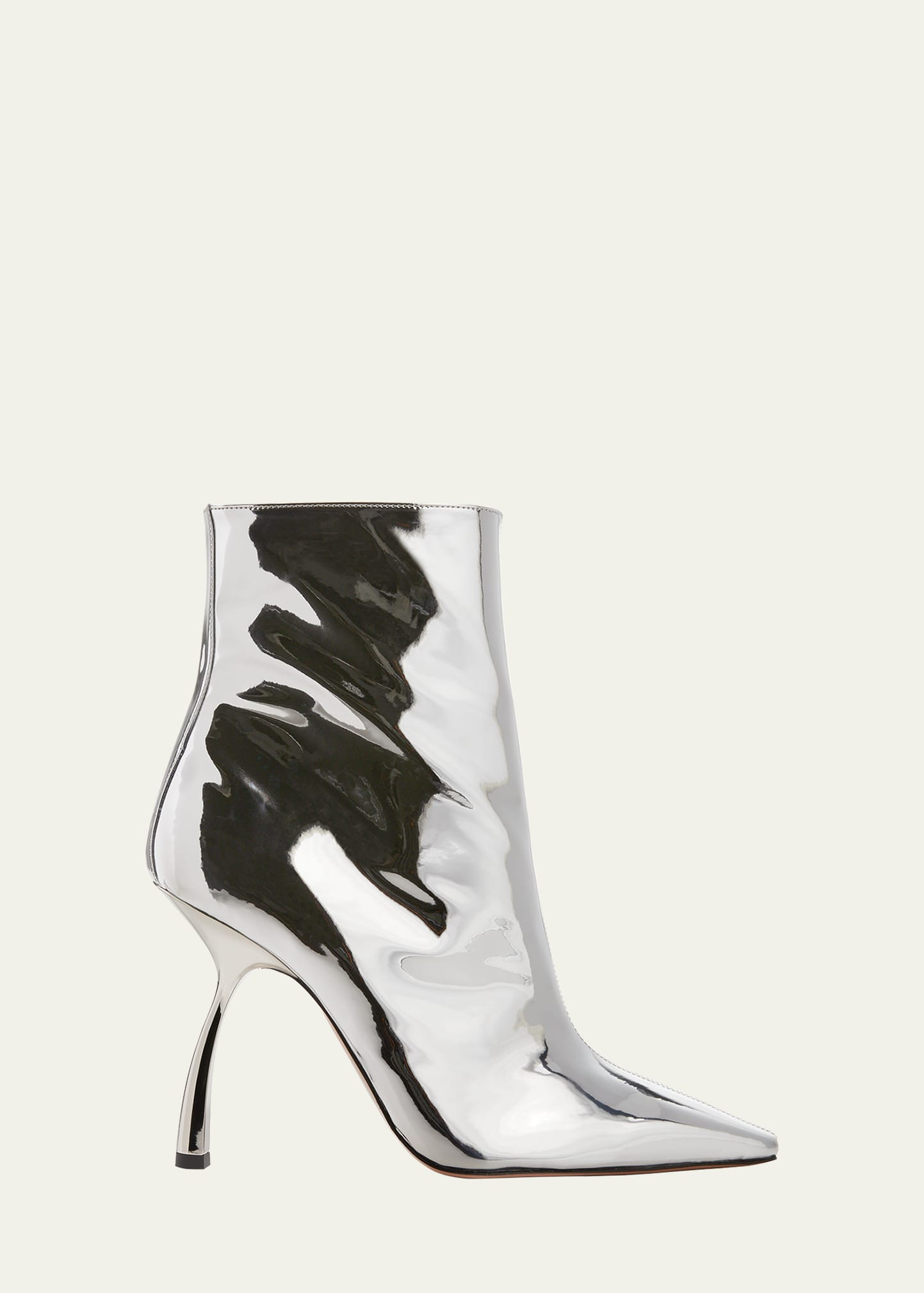 Merlin Metallic Vegan-Leather Booties | Bergdorf Goodman