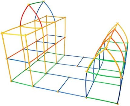 RAINBOW TOYFROG Straw Constructor STEM Building Toys 300 pcs Interlocking Plastic Educational Toys E | Amazon (US)