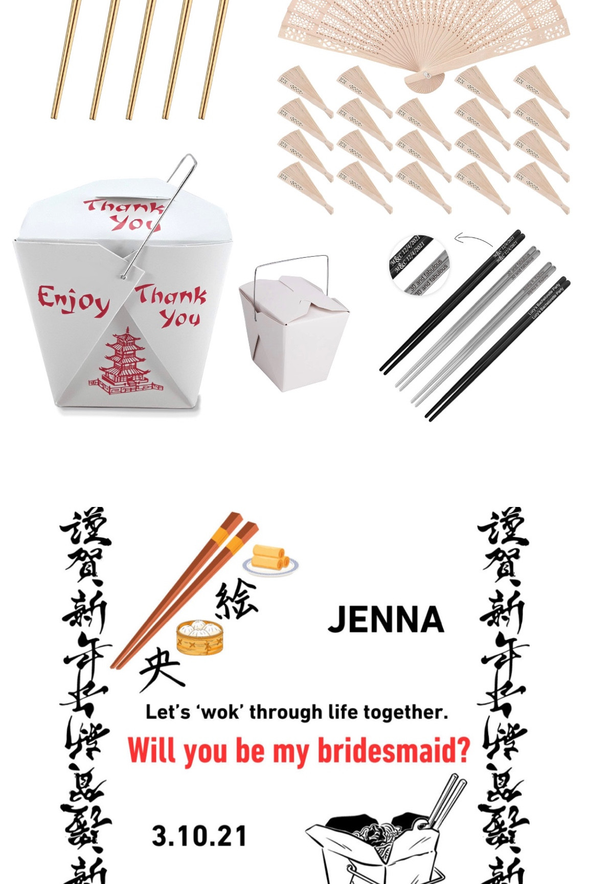 CHINESE THEME BRIDESMAID PROPOSAL ASK 🥢🥡🥠

#LTKGiftGuide #LTKwedding #LTKparties