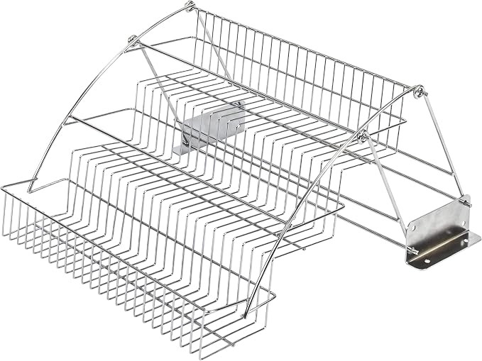 Hardware Resources 3-Tier Pull Down Spice Rack - Chrome-Finished Steel Retractable Organizer for ... | Amazon (US)