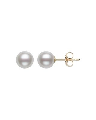 Cultured Freshwater Pearl Stud Earrings in 14K Yellow Gold | Bloomingdale's (US)
