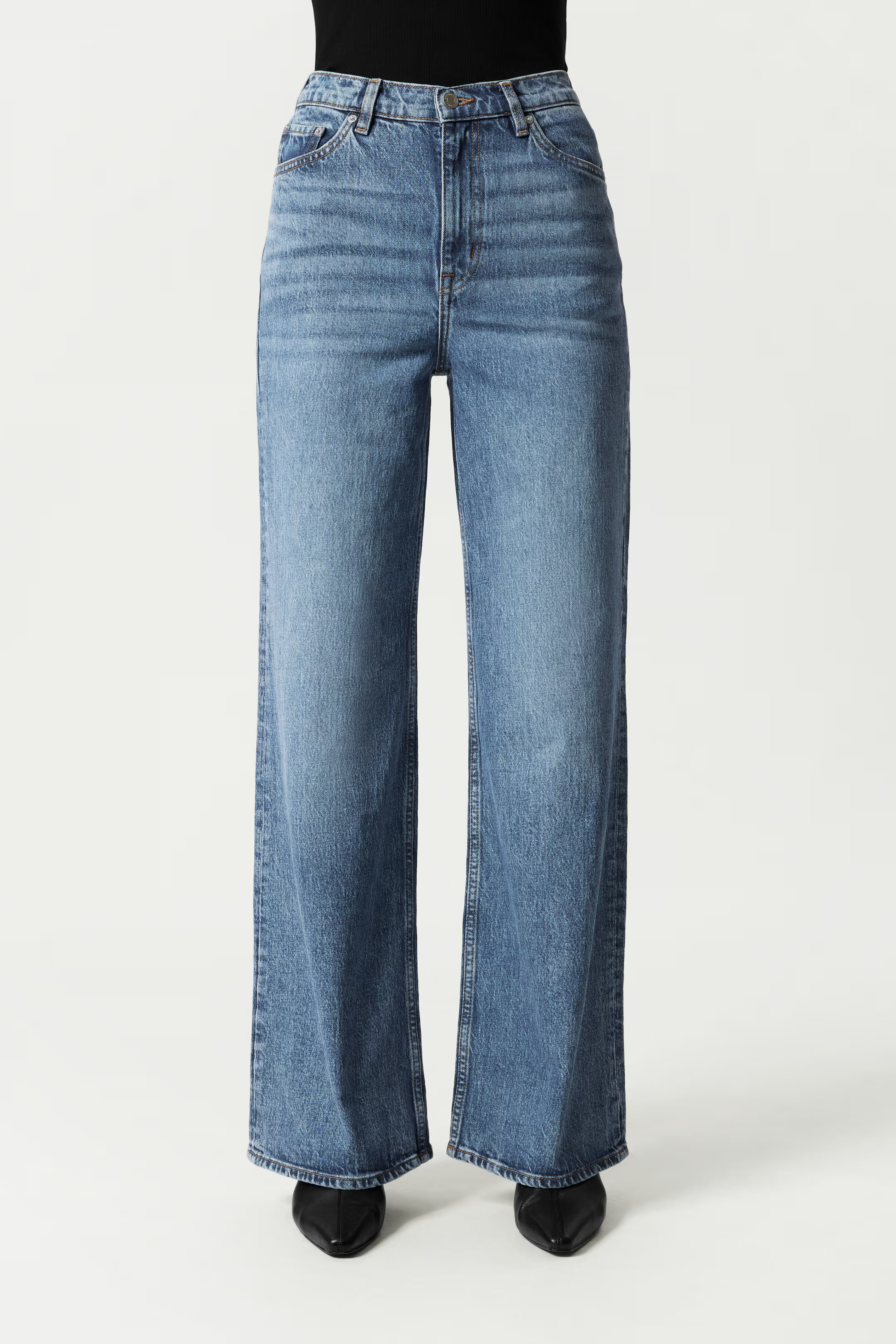 Jeans mit weitem Bein | H&M (DE, AT, CH, NL, FI)