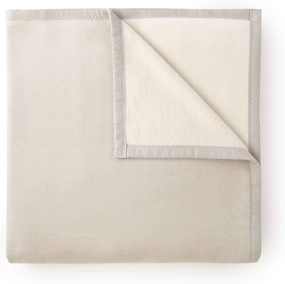 Peacock Alley Favorite Luxury Reversible Cotton Blanket for Year Around Use - 100% Long Staple Co... | Amazon (US)