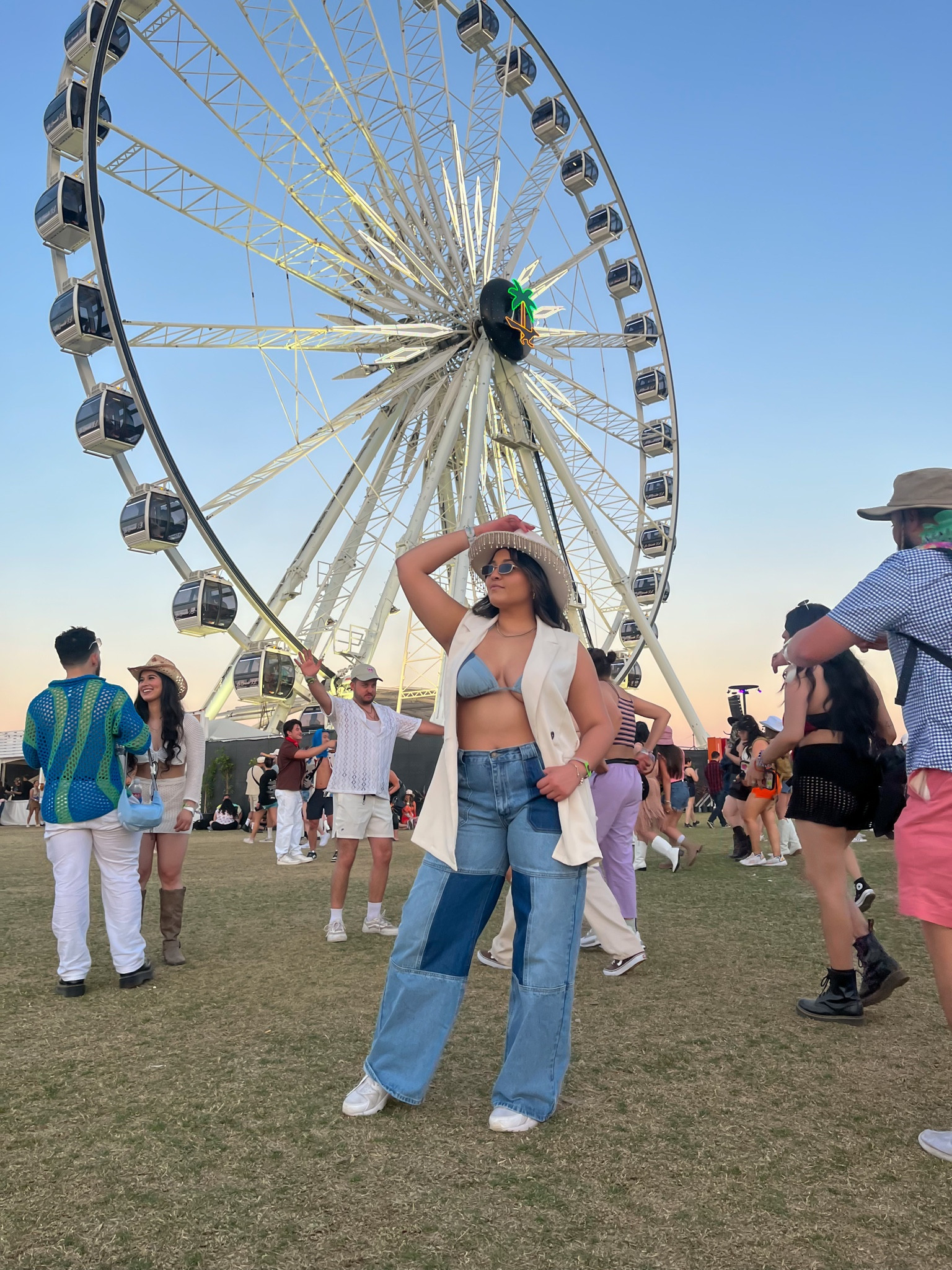 Channeling my inner “Brittany Bitch” energy 🦋🫶🏽
The Jean on Jean look is something I think we will start to see more. A great way to break it up is using accessories.

Jeans and bathing suit from Fashionova & vest from TJ Max. I can’t find links, hope this helps!

#LTKtravel #LTKcurves #LTKFind