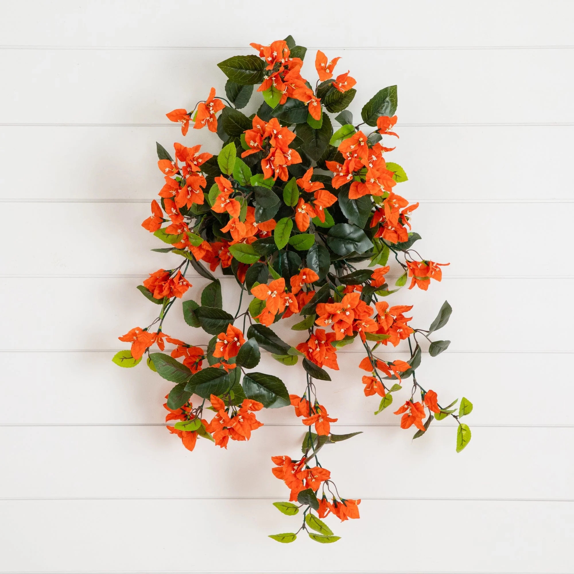 28\u201d UV Resistant Artificial Bougainvillea Hanging Plant (Indoor/Outdoo | Nearly Natural