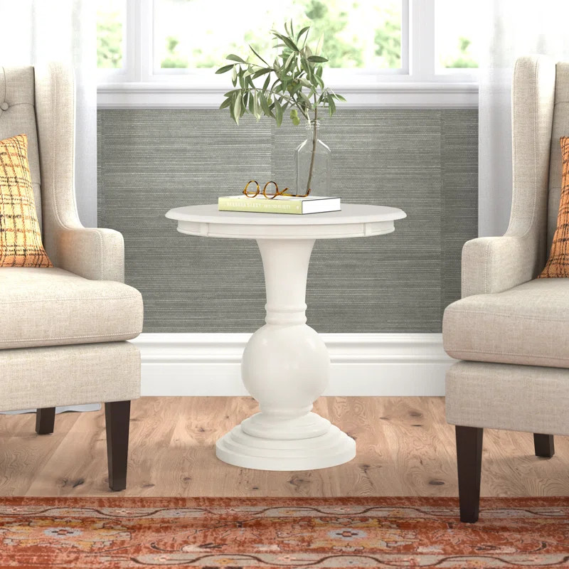 Knight 26” Round Pedestal End Table | Wayfair North America
