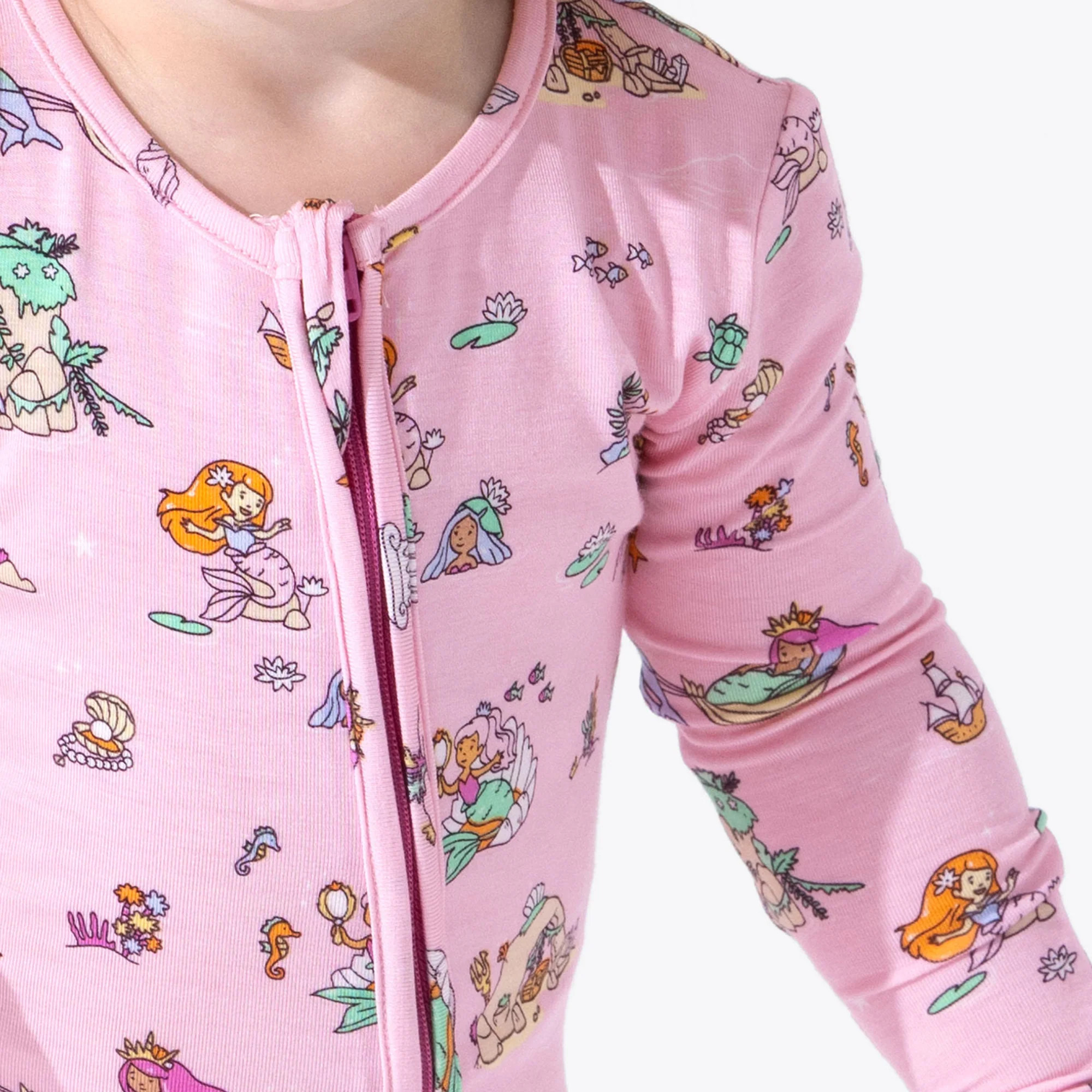 Mermaid Lagoon Bamboo Convertible Footie | Bellabu Bear