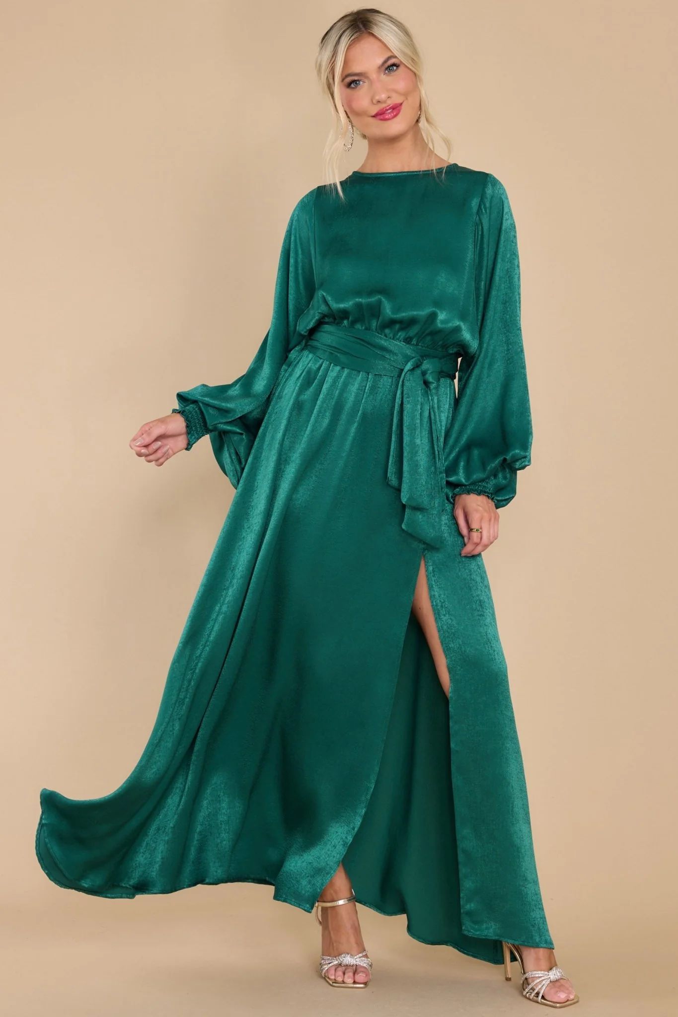 Like A Princess Emerald Maxi Dress | Red Dress 