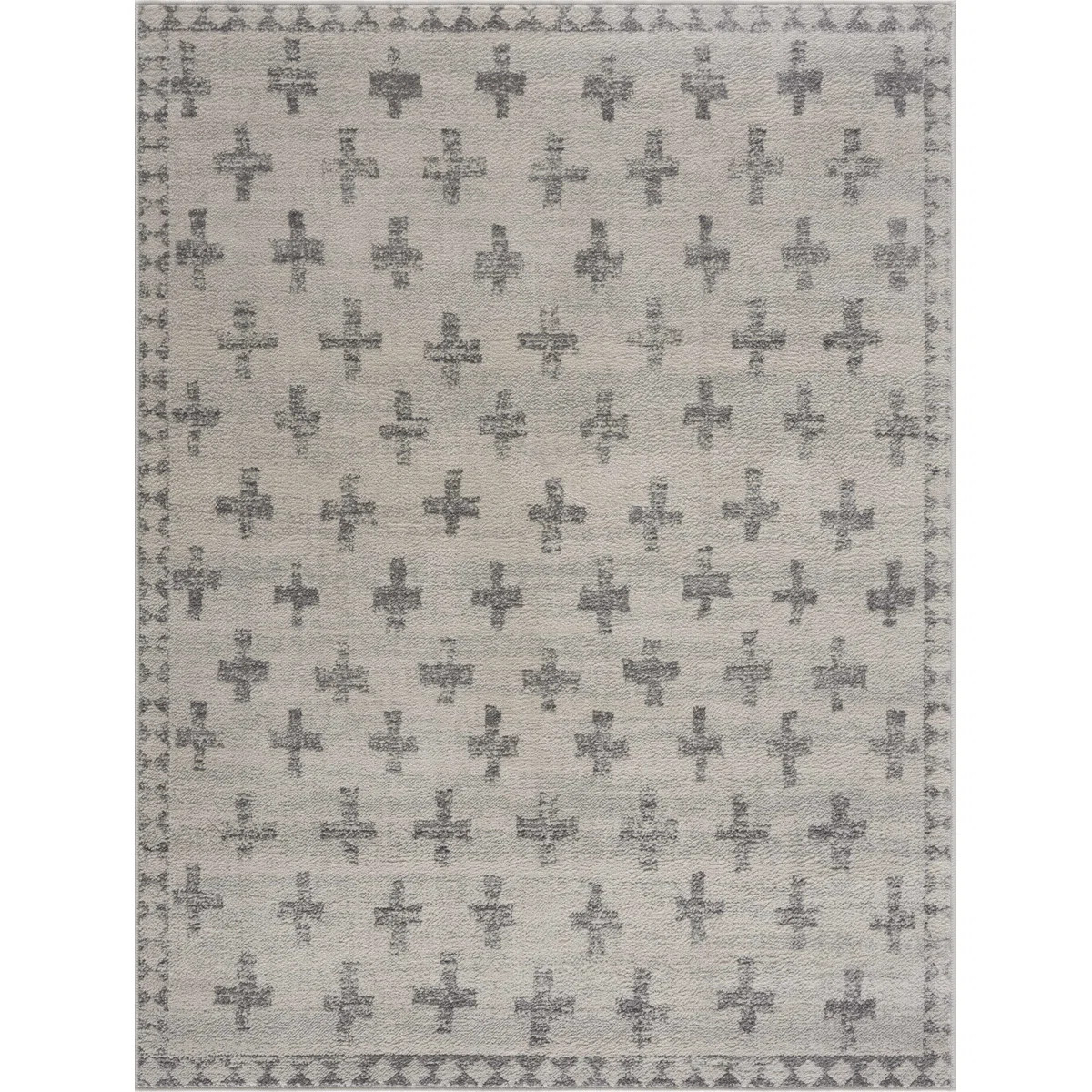 Dounia Transitional Performance Gray Area Rug | Wayfair North America