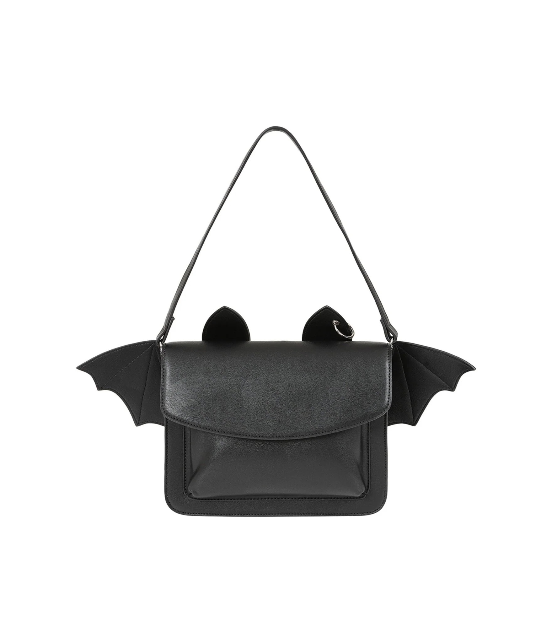 Banned Black Leatherette Bat Handbag | UniqueVintage