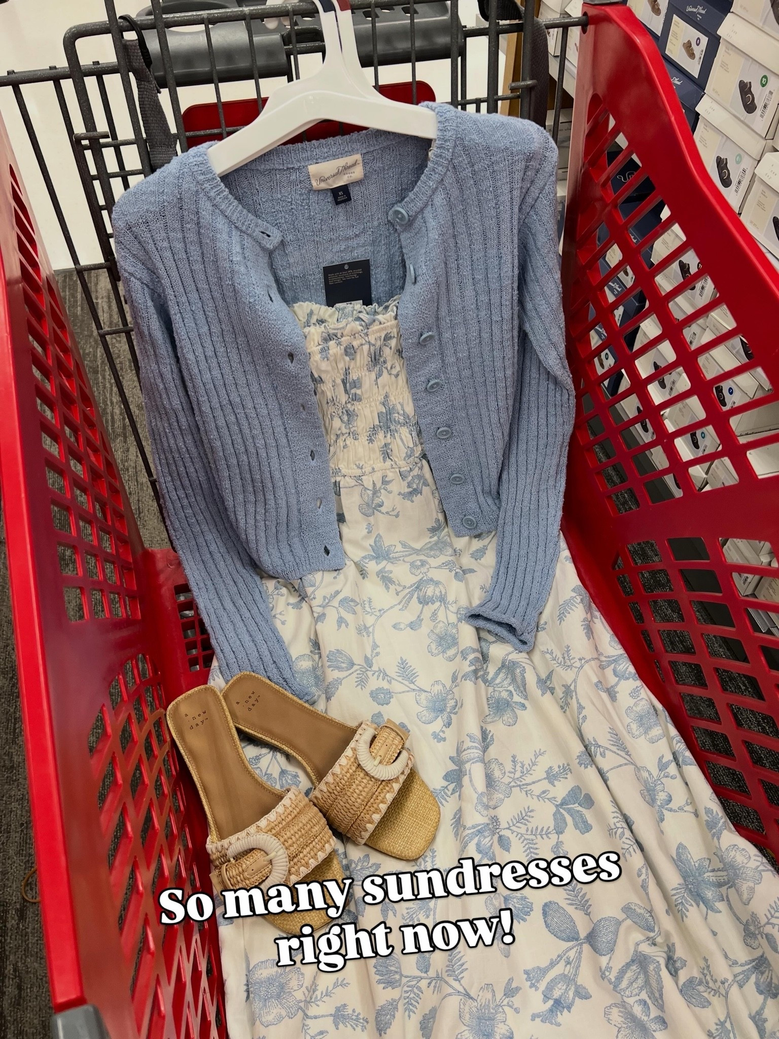 Target spring summer outfit idea with this floral midi dress and a little lightweight cardigan just in case! Graduation outfit, shower, party, brunch, church, vacation inspiration. #targetstyle