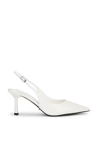Baz Pump in White Hi Shine | Revolve Clothing (Global)