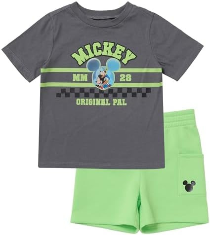 Disney Mickey Mouse Outfit for Boys | Toddler and Little Kids Clothes, T-Shirt and Shorts Set | Amazon (US)
