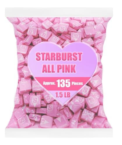 All Pink Starburst Candy - Starburst - 1.5 lb bag - Pink Candy - Starbursts Bulk - Pink Candy for... | Amazon (US)