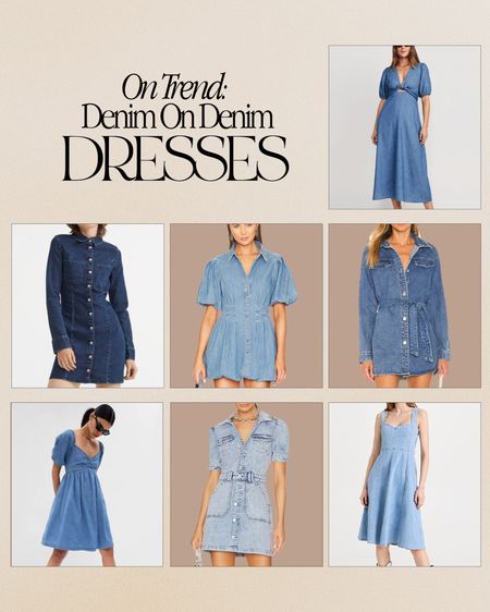 On Trend: Denim On Denim 💙 Dresses