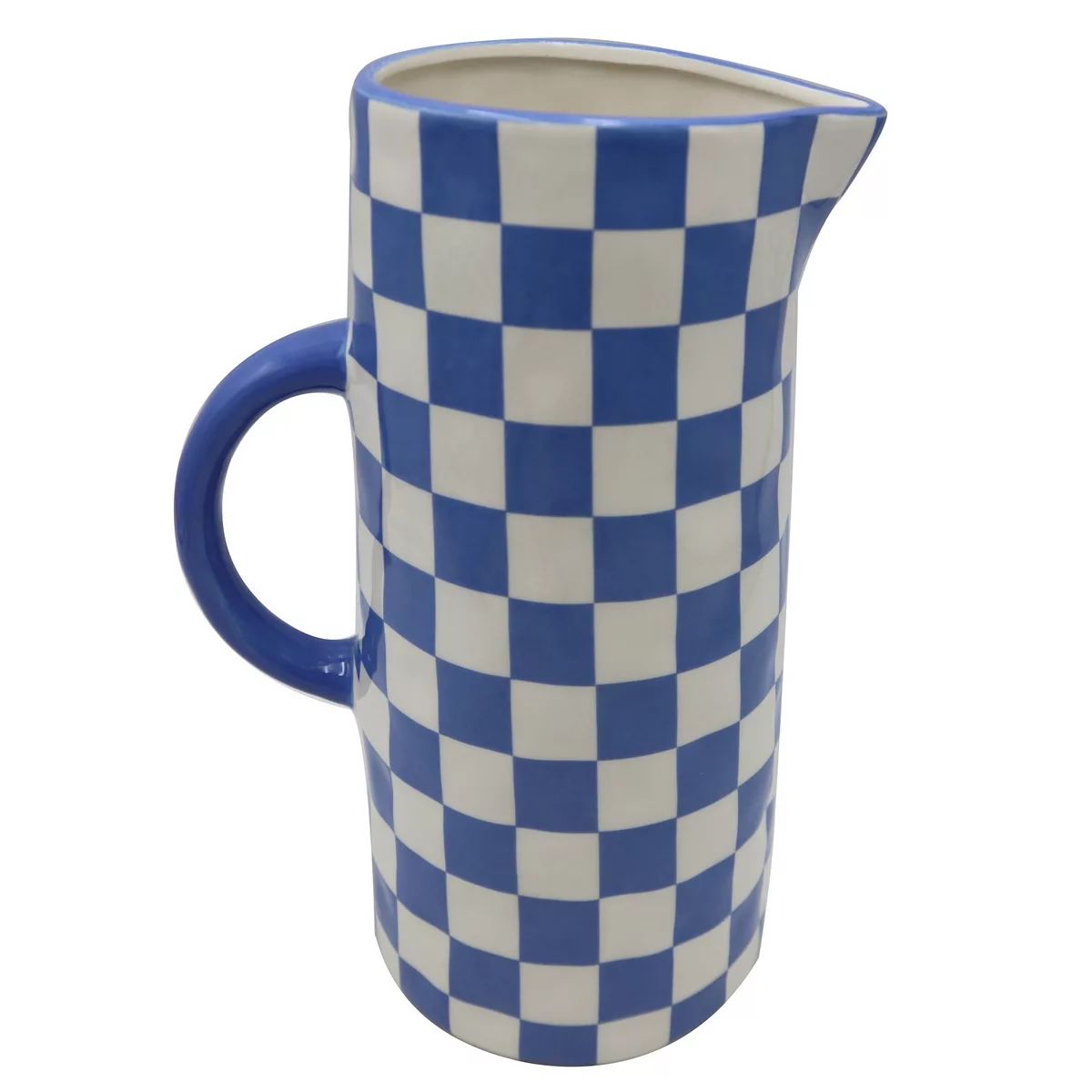 Sonoma Goods For Life® Checkered Ceramic Pitcher Vase Table Decor | Kohl's