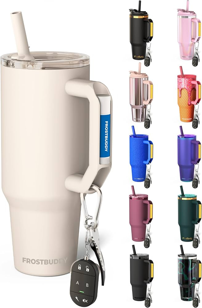 Thicc Buddy - 40 oz Stainless Steel Vacuum Insulated Tumbler with Lid and Straw for Water - Trave... | Amazon (US)