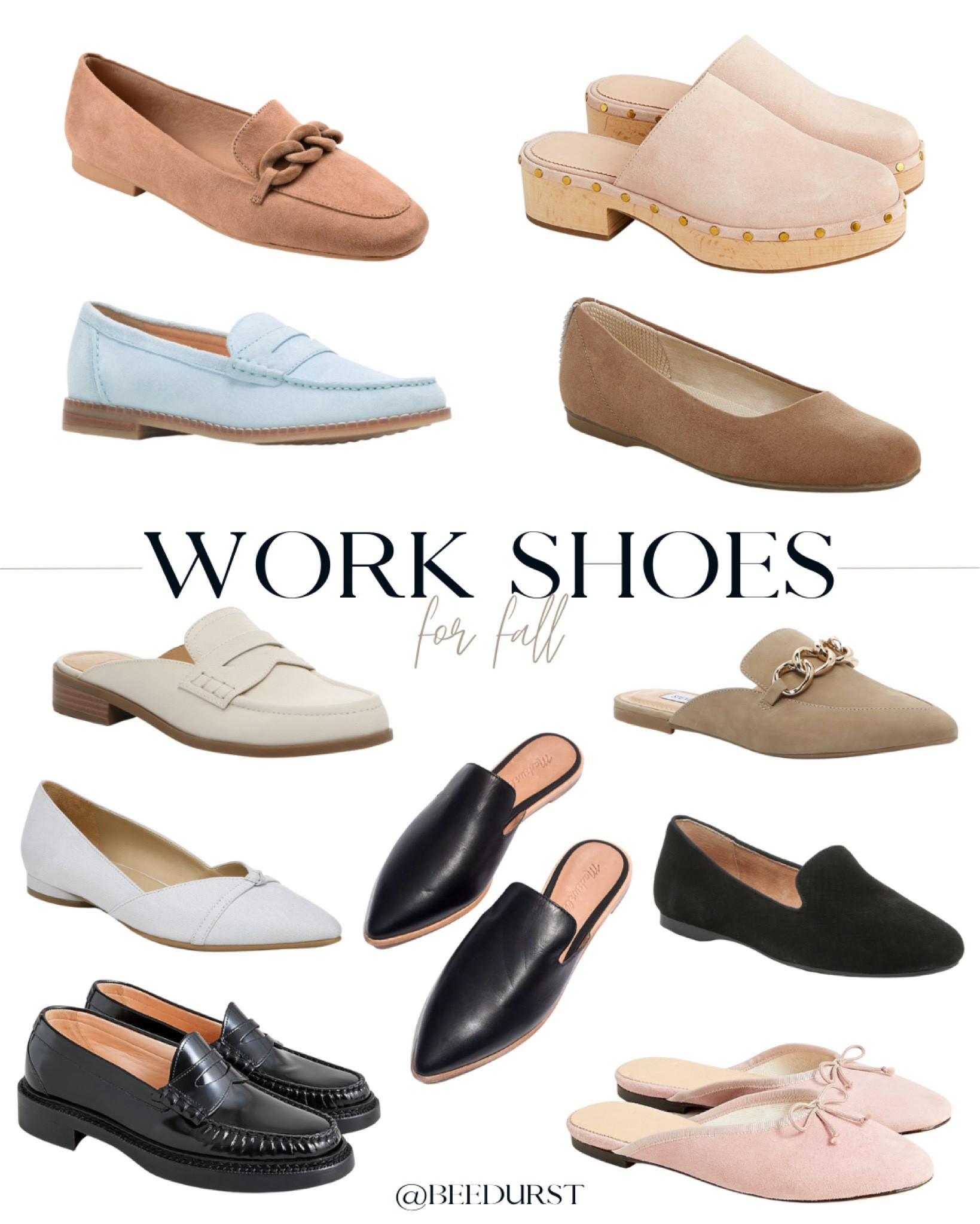 
Rounding up the best Work shoes, work flats, work loafers, mules, loafers, ballet flats, flat shoes for fall and shoes for work. work appropriate shoes, fall shoes #LTKshoecrush #LTKworkwear #ltkseasonal

#LTKSeasonal #LTKShoeCrush #LTKWorkwear
