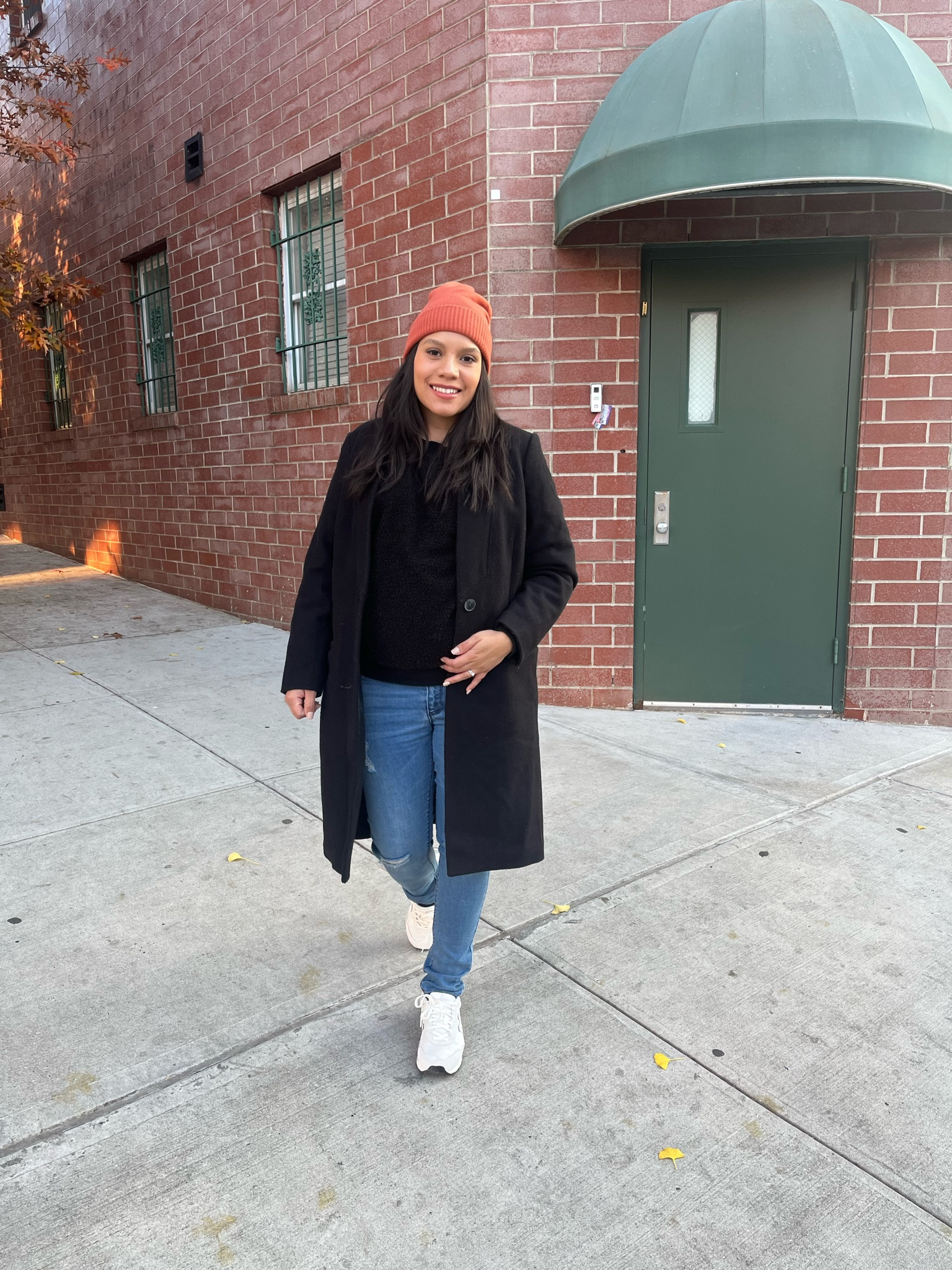 Cold day in NYC outfit

Streetwear 
Kicks
New balance
Maternity fashion
Winter outfit
Black coat
Winter coat
Winter in nyc


#LTKbump #LTKSeasonal #LTKHoliday