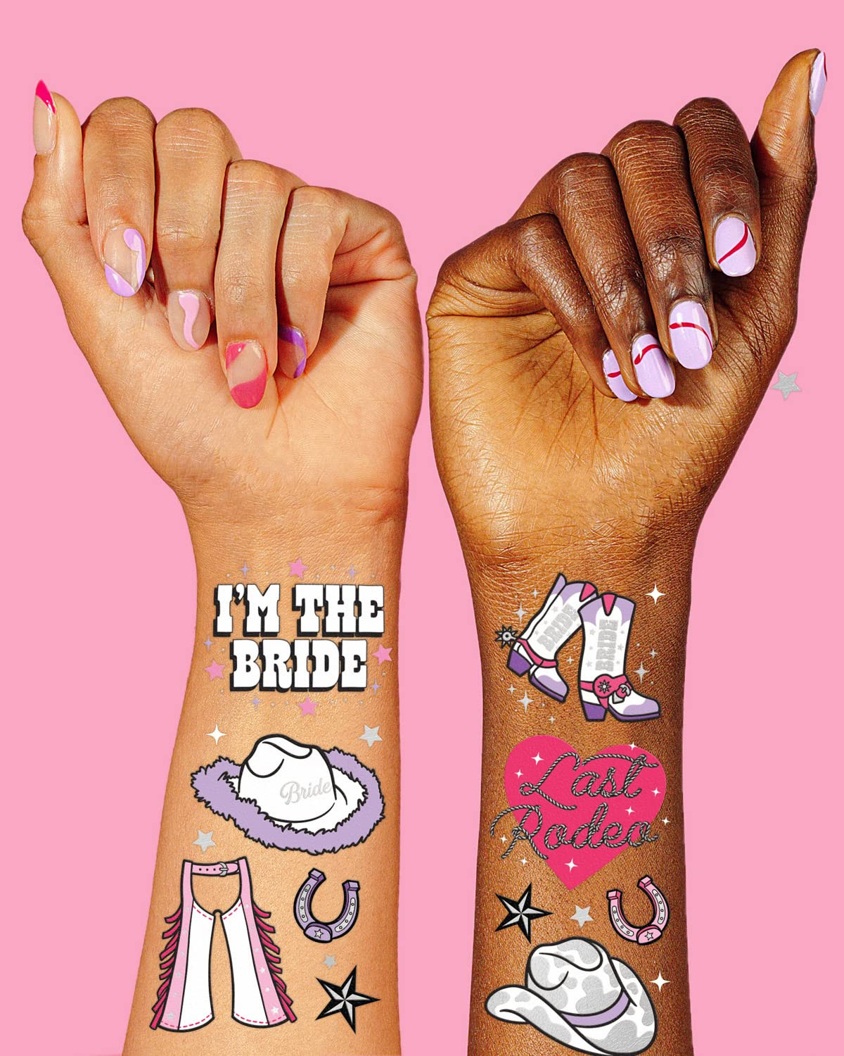 xo, Fetti Last Rodeo Bachelorette Temporary Tattoos - 48 Glitter Styles | Giddy Up Bach Party Dec... | Amazon (US)