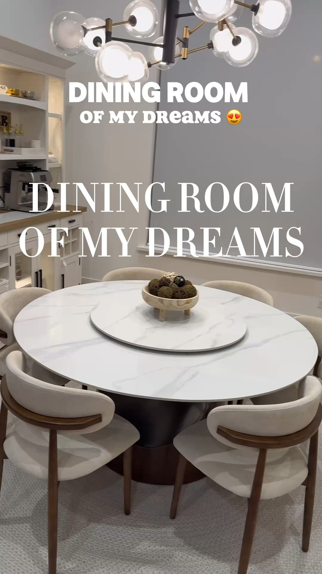 Dining room of my dreams! ❤️ use code Daria for 12% off your order 🥰 the one we have is the set with a lazy Susan and 6 chairs 😘

#LTKHome
