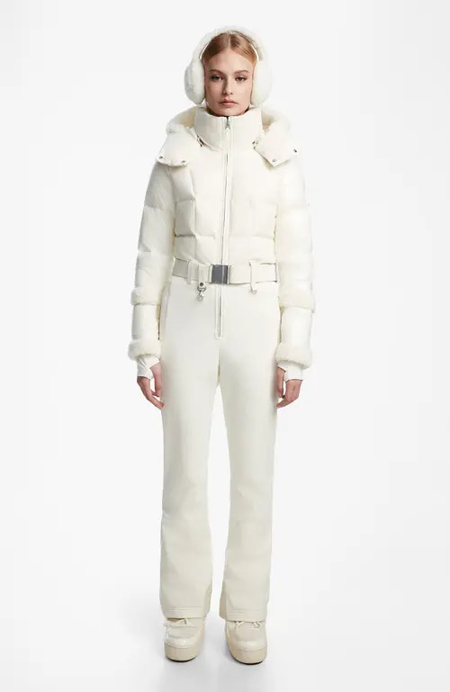 Rudsak CARMEN WOMEN'S SKI SUIT WITH FAUX SHEARLING in Iceland at Nordstrom, Size Medium | Nordstrom