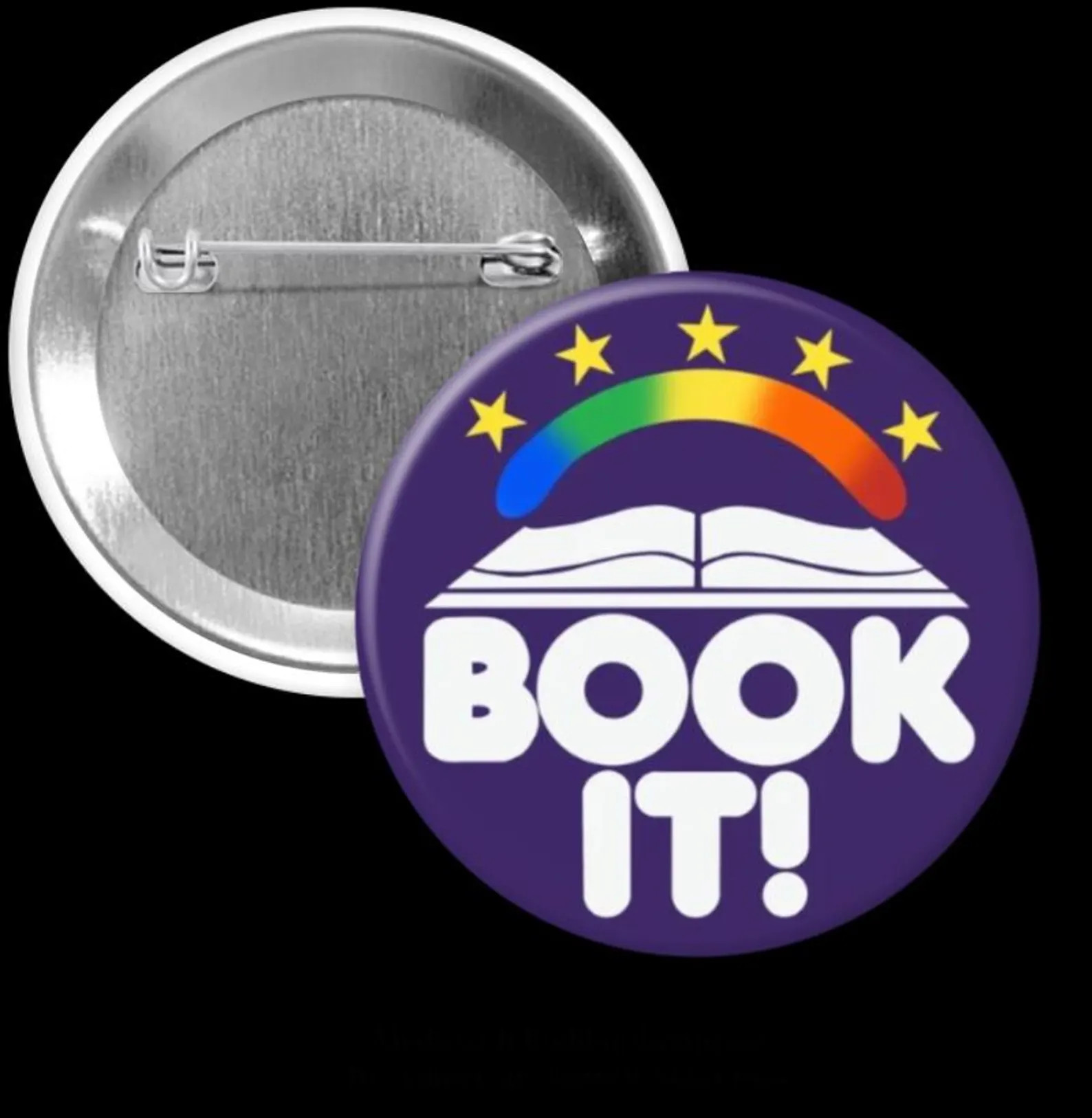 Book-it 1990s Historical Reproduction- 1.25" or 2.5" Pin - Button - Pinback - Collector Book It -... | Etsy (US)