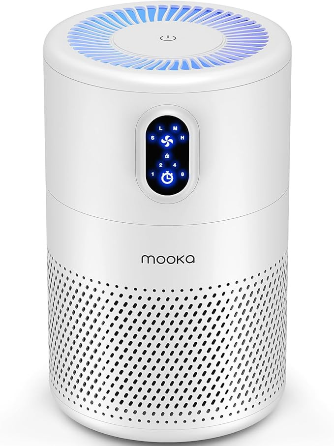 MOOKA Air Purifiers for Home Large Room up to 1076 ft², H13 True HEPA Air Filter Cleaner, Odor E... | Amazon (US)