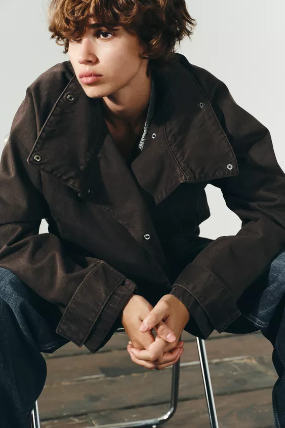 COTTON BELTED JACKET | Zara US